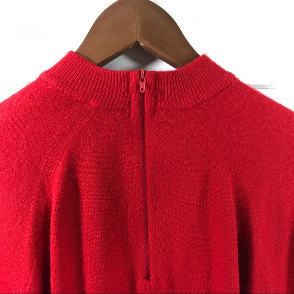 Super Soft Fine Knit Faux Cashmere Fall Winter Long Sleeve Red Crew Neck… - Picture 5 of 8